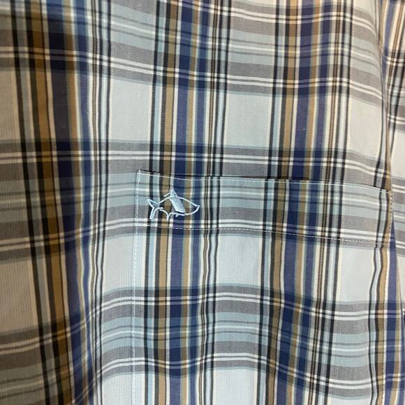 Fish Hippie Solace Collection Stretch Plaid Button Down Shirt XXL cotton blend - Picture 7 of 7